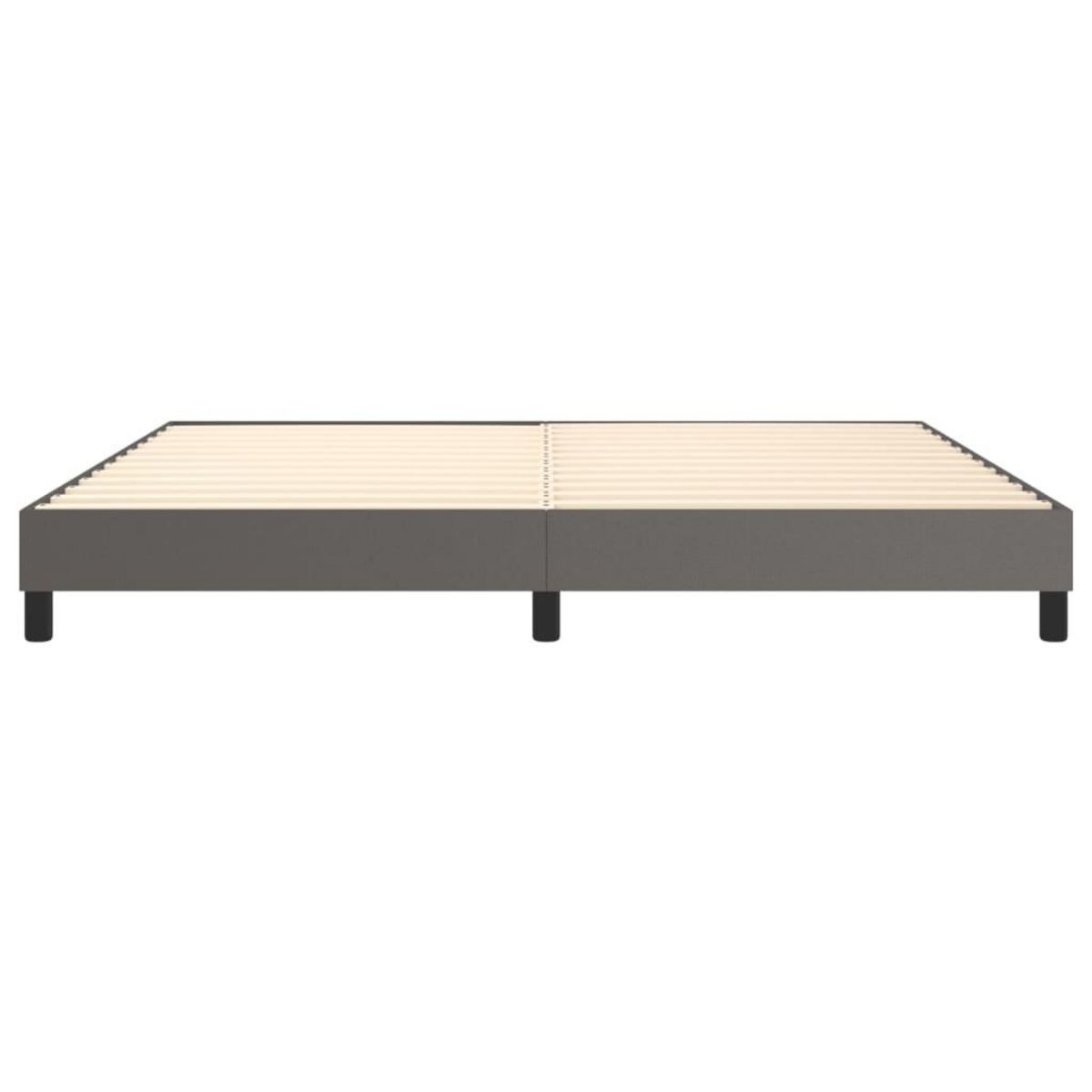 VIDAXL Cadre de lit sans matelas gris 200x200 cm similicuir