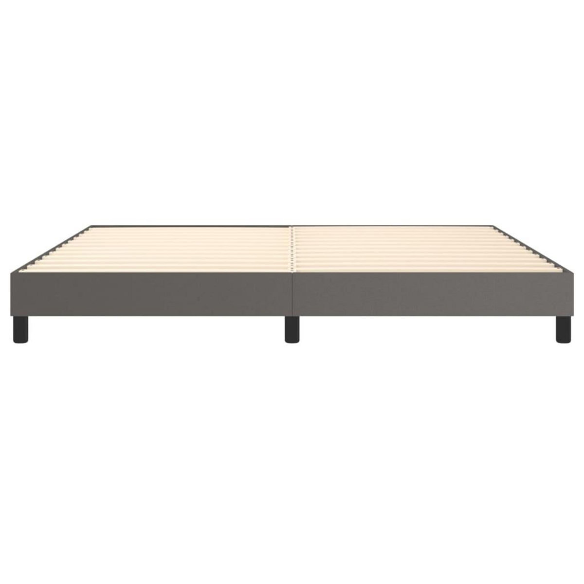 VIDAXL Cadre de lit sans matelas gris 200x200 cm similicuir
