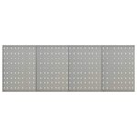 VIDAXL Panneaux a chevilles muraux 4 pcs 40x58 cm Acier