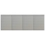 Voir la diapositive 1 : VIDAXL Panneaux a chevilles muraux 4 pcs 40x58 cm Acier