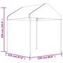 Voir la diapositive 5 : VIDAXL Belvedere avec toit blanc 2,28x2,23x2,69 m polyethylene