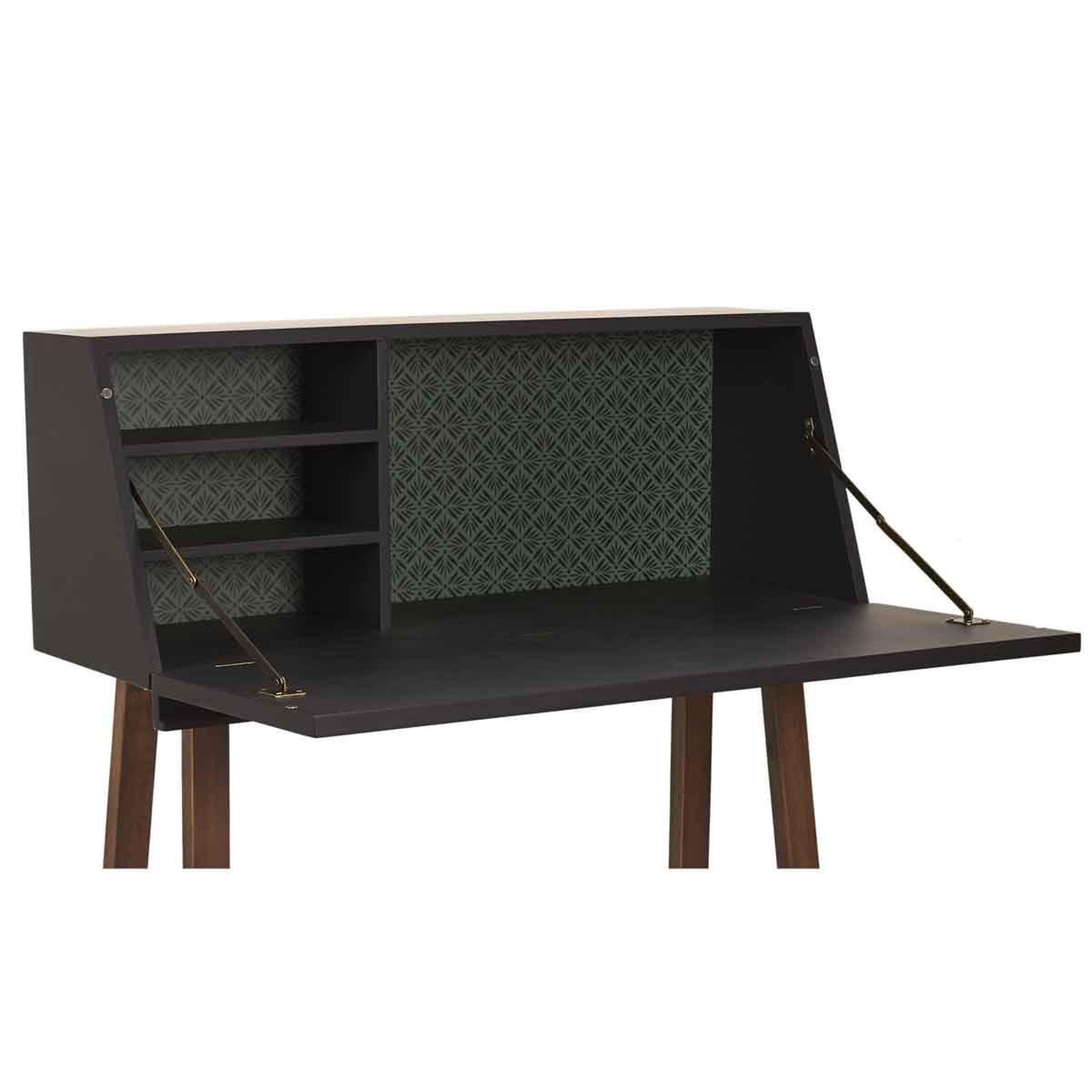 Voir la diapositive 5 : The Home Deco Factory Bureau cabinet design  emile  104cm vert & marron