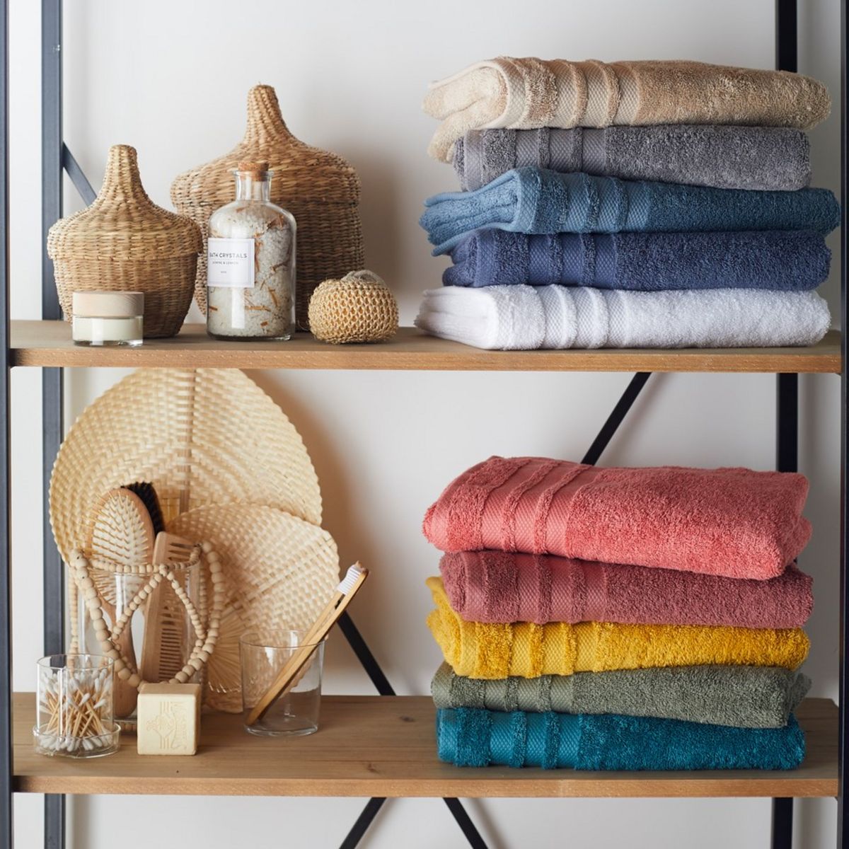 ACTUEL Drap de douche uni en coton 500gr/m² 