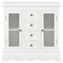 Voir la diapositive 2 : VIDAXL Buffet blanc 70x28x70 cm bois de pin massif
