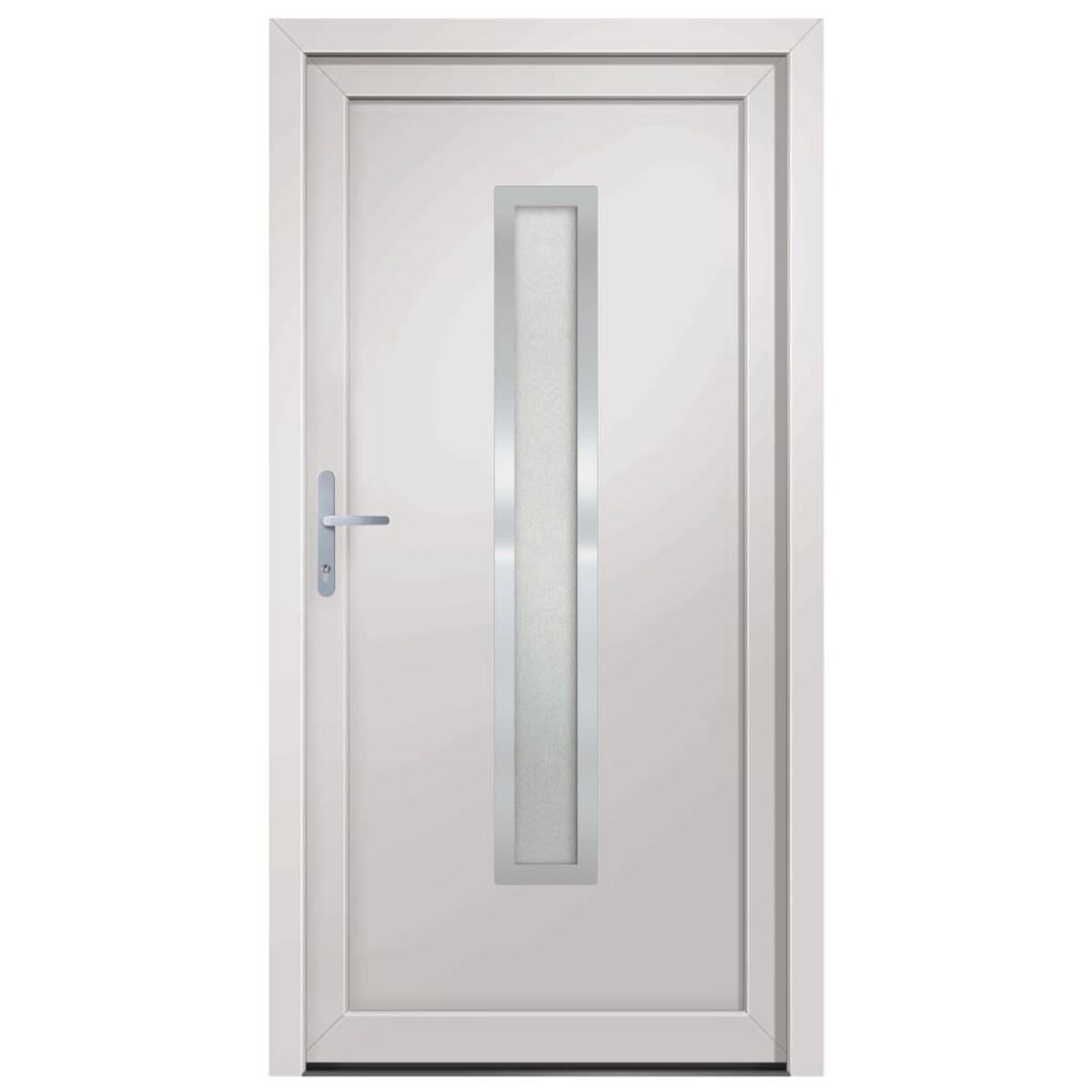 VIDAXL Porte d'entree Blanc 108x200 cm PVC