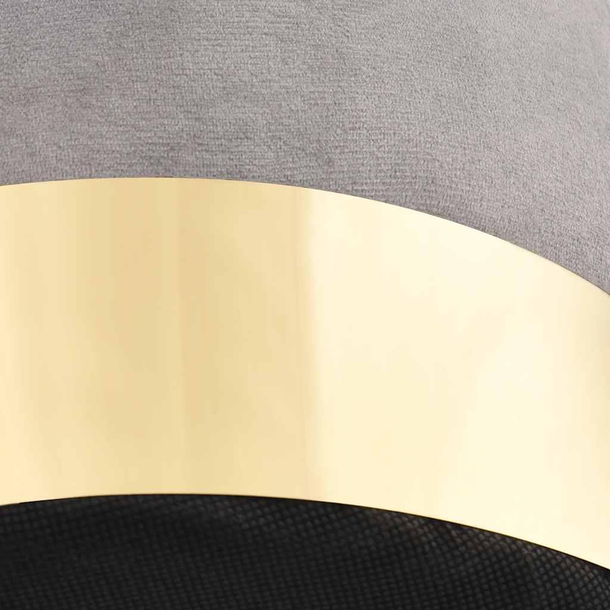 Voir la diapositive 3 : VIDAXL Tabouret Gris clair et dore Velours