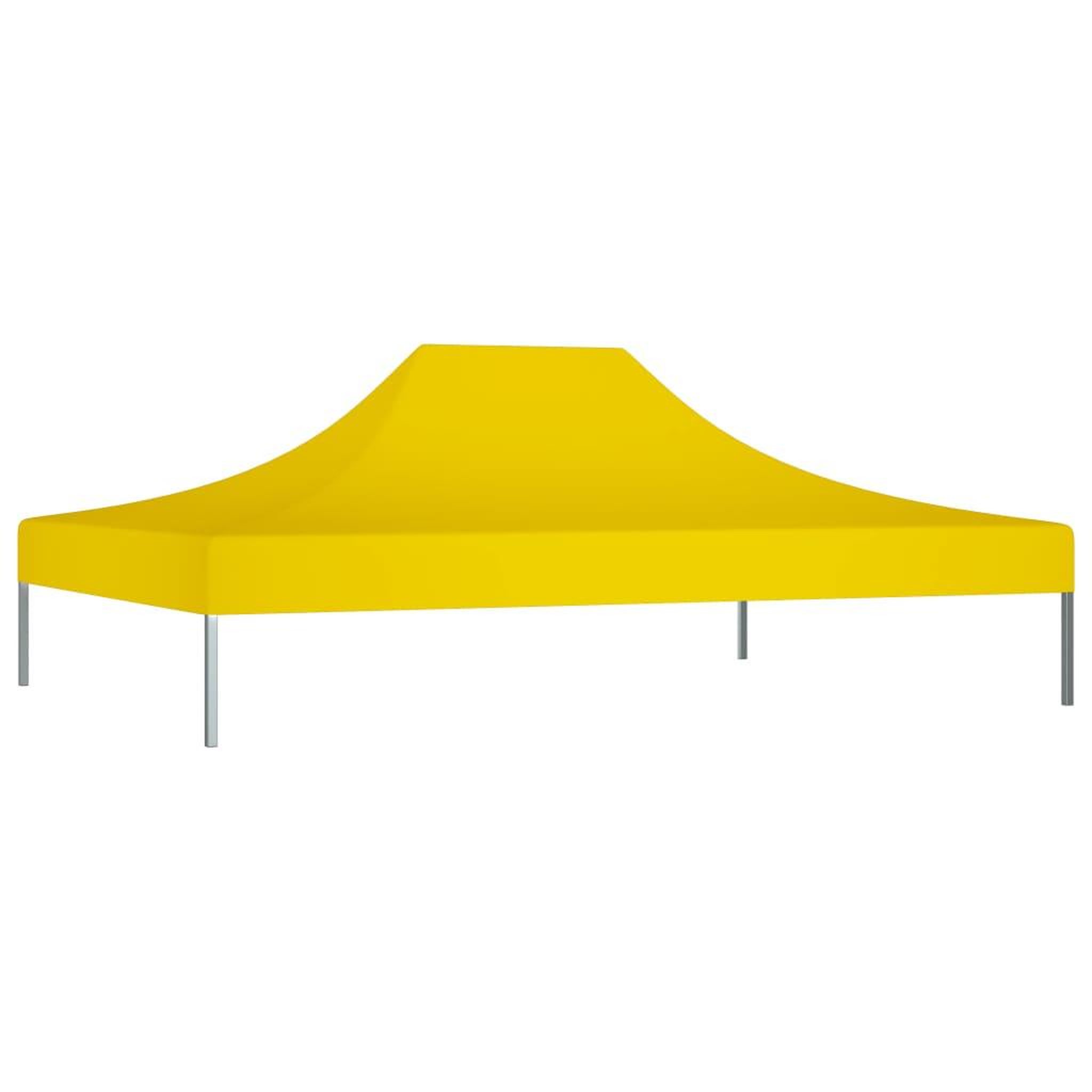 Voir la diapositive 2 : VIDAXL Toit de tente de reception 4,5x3 m jaune 270 g/m^2