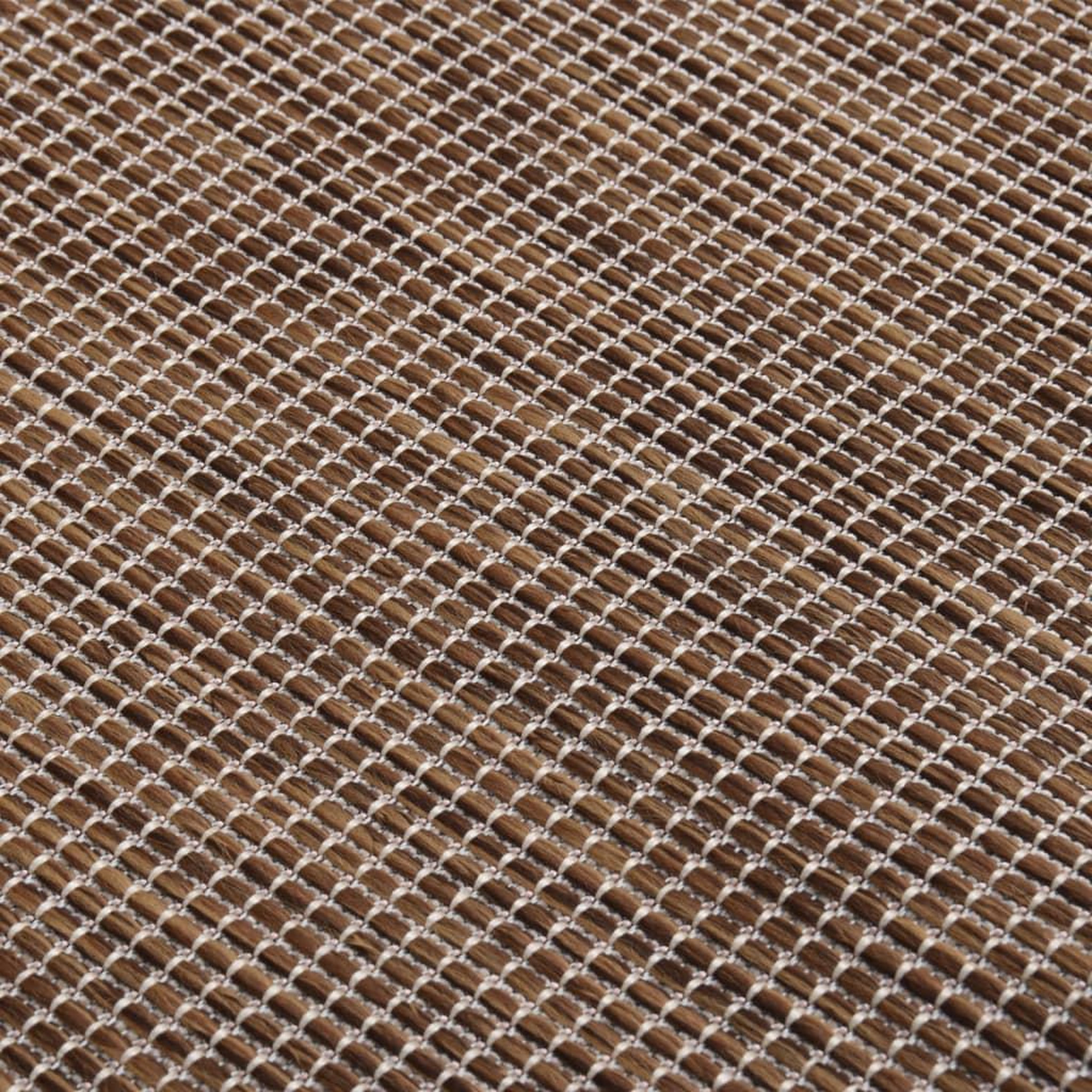 Voir la diapositive 5 : VIDAXL Tapis a tissage plat d'exterieur 80x150 cm Marron