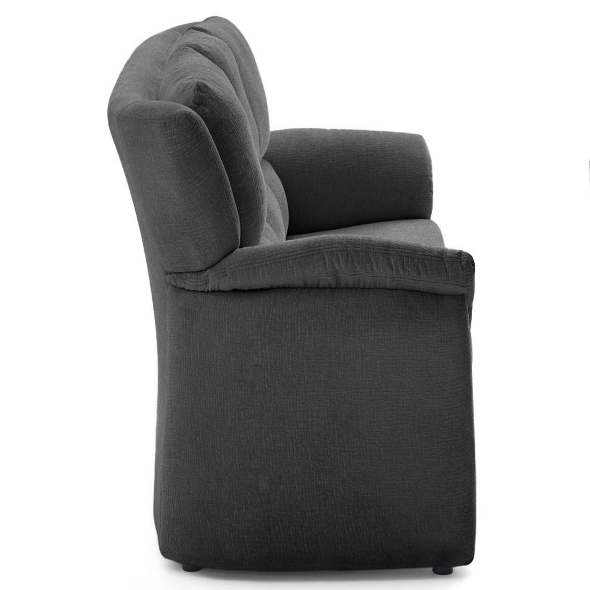 Voir la diapositive 5 : LISA DESIGN Bastille - canapé droit 3 places en tissu velours relief
