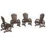 Voir la diapositive 2 : VIDAXL Chaises de jardin Adirondack lot de 4 bois de sapin massif