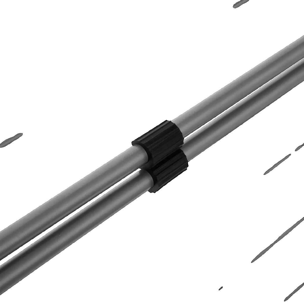 FIVE Séchoir à linge 5five modèle 3560238669341 gris monté sur porte ou vitre de douche