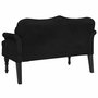 Voir la diapositive 5 : VIDAXL Banc avec coussins noir 120,5x65x75 cm velours