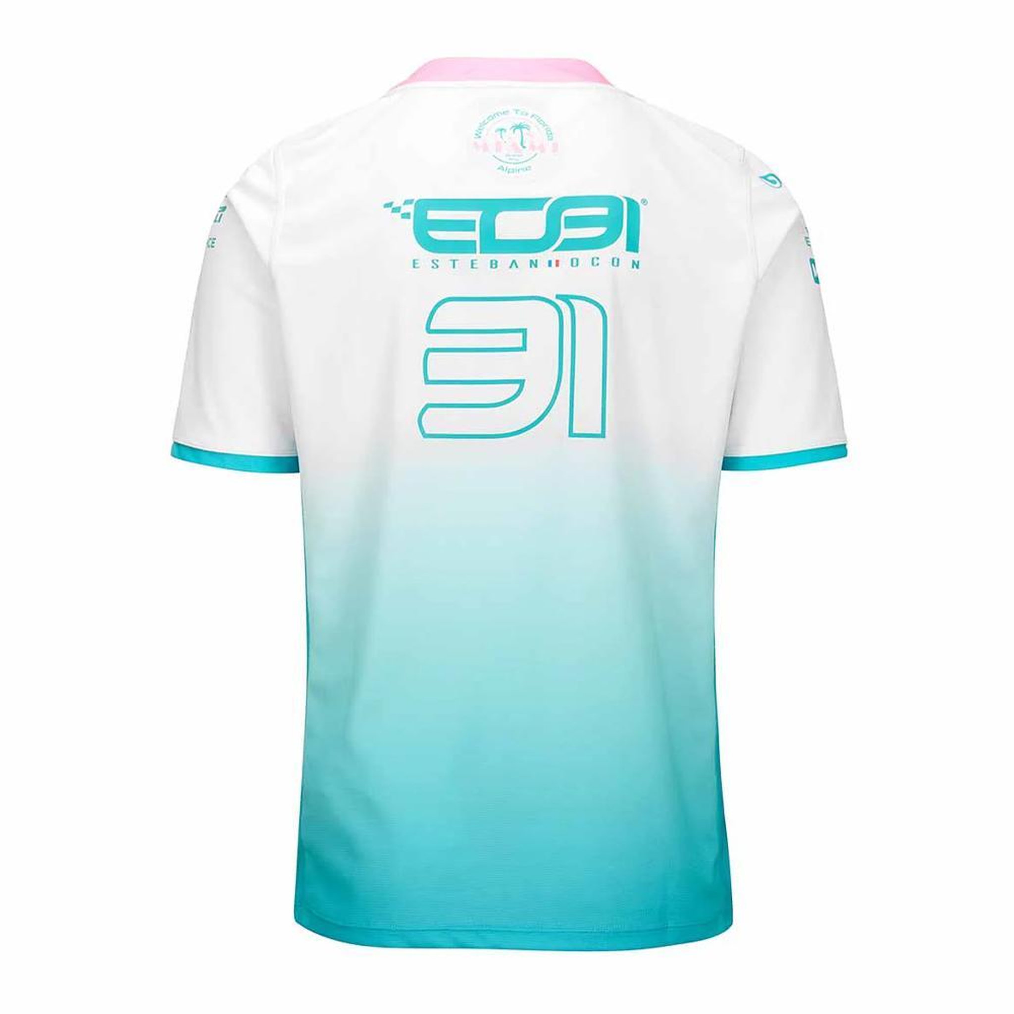Voir la diapositive 2 : KAPPA Maillot Blanc/Rose Homme Kappa Kombat