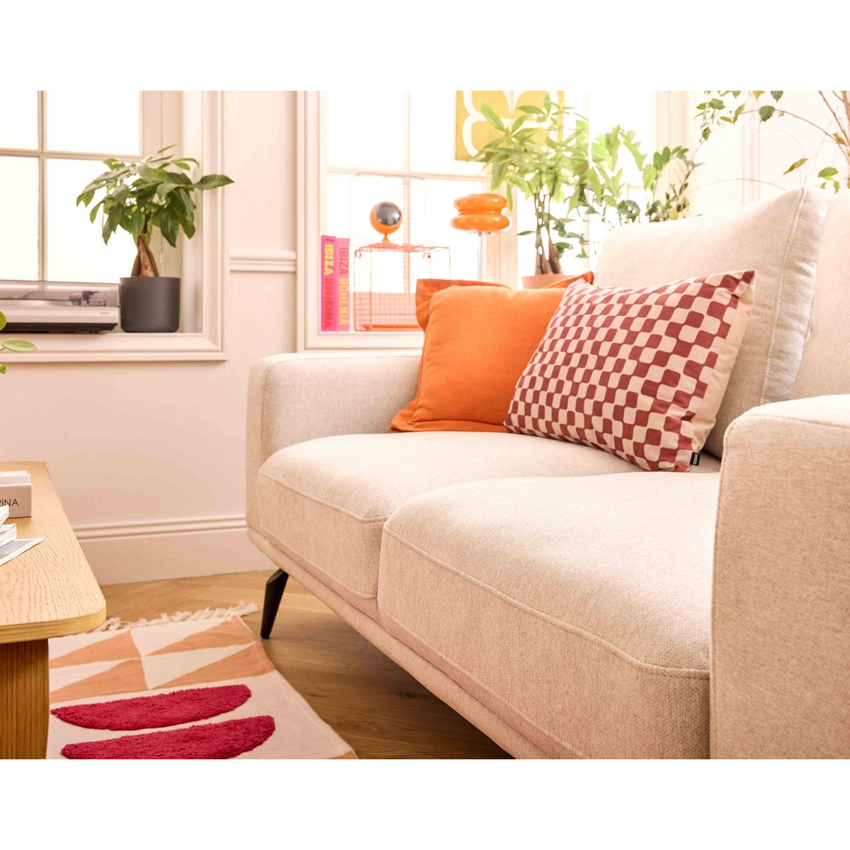 LISA DESIGN Vicence - canapé droit 2 places en tissu