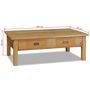 Voir la diapositive 6 : VIDAXL Table basse teck massif 100x60x35 cm