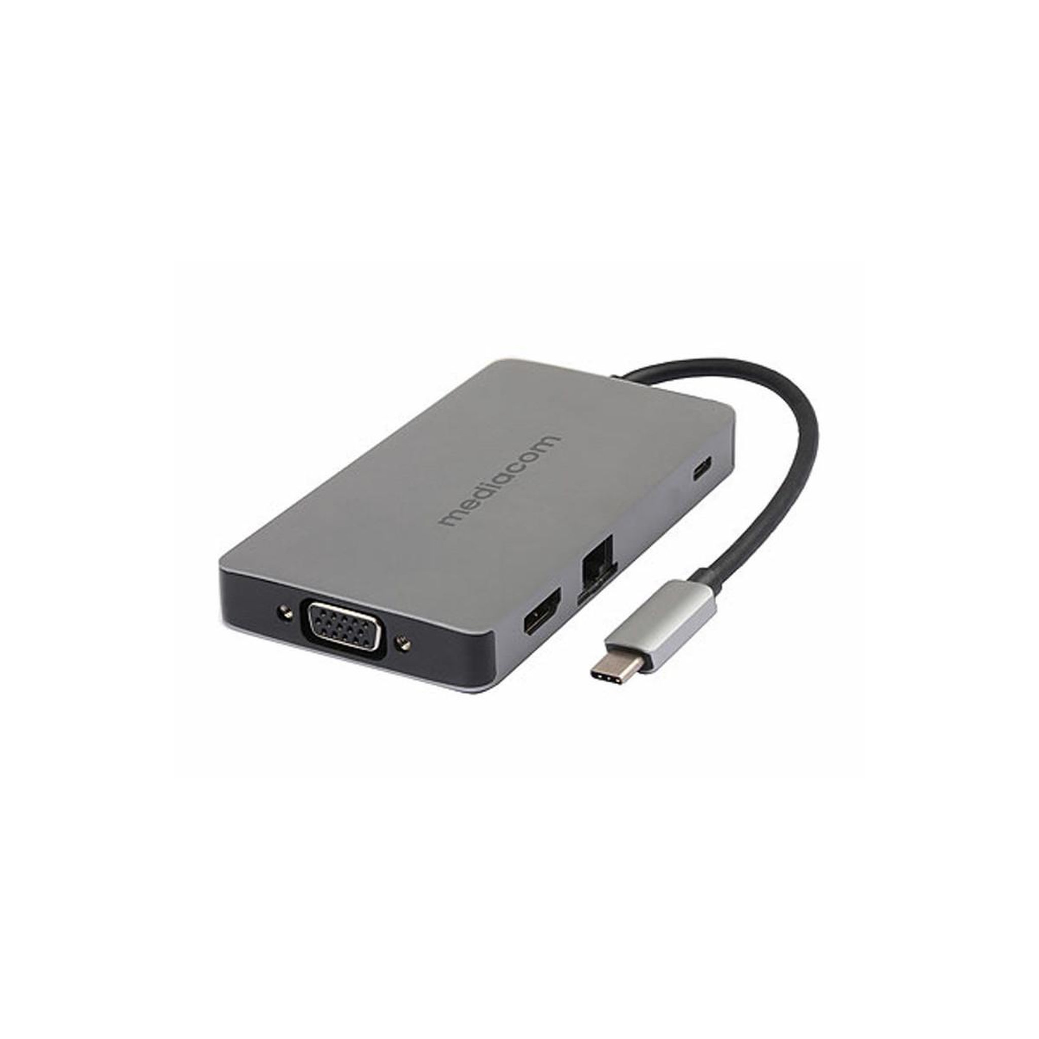 MEDIACOM Mediacom md-c318 station d'accueil avec fil usb 3.2 gen 1 (3.1 gen 1) type-c aluminium