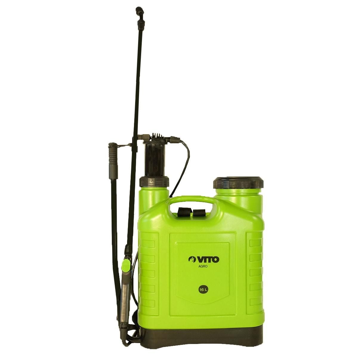 VITO Garden Pulvérisateur à main 16L Spray et Jet Végetaux accessoires 3 buses Jardin, Potager, Toiture VITO