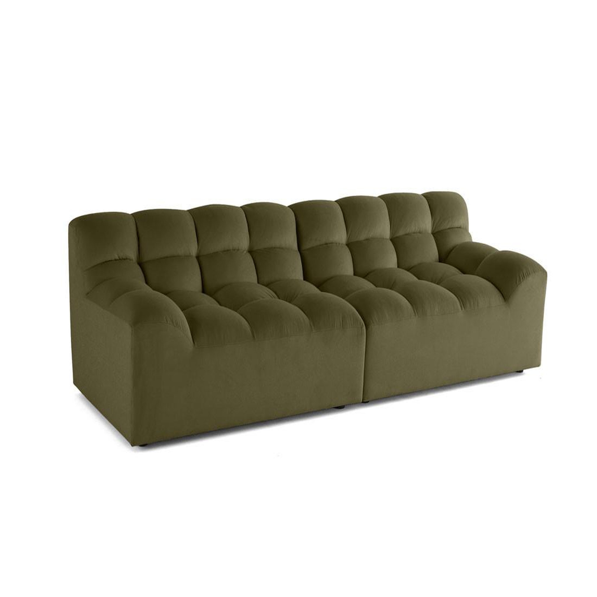 Voir la diapositive 5 : LISA DESIGN Napoli - canapé droit 4 places - en velours