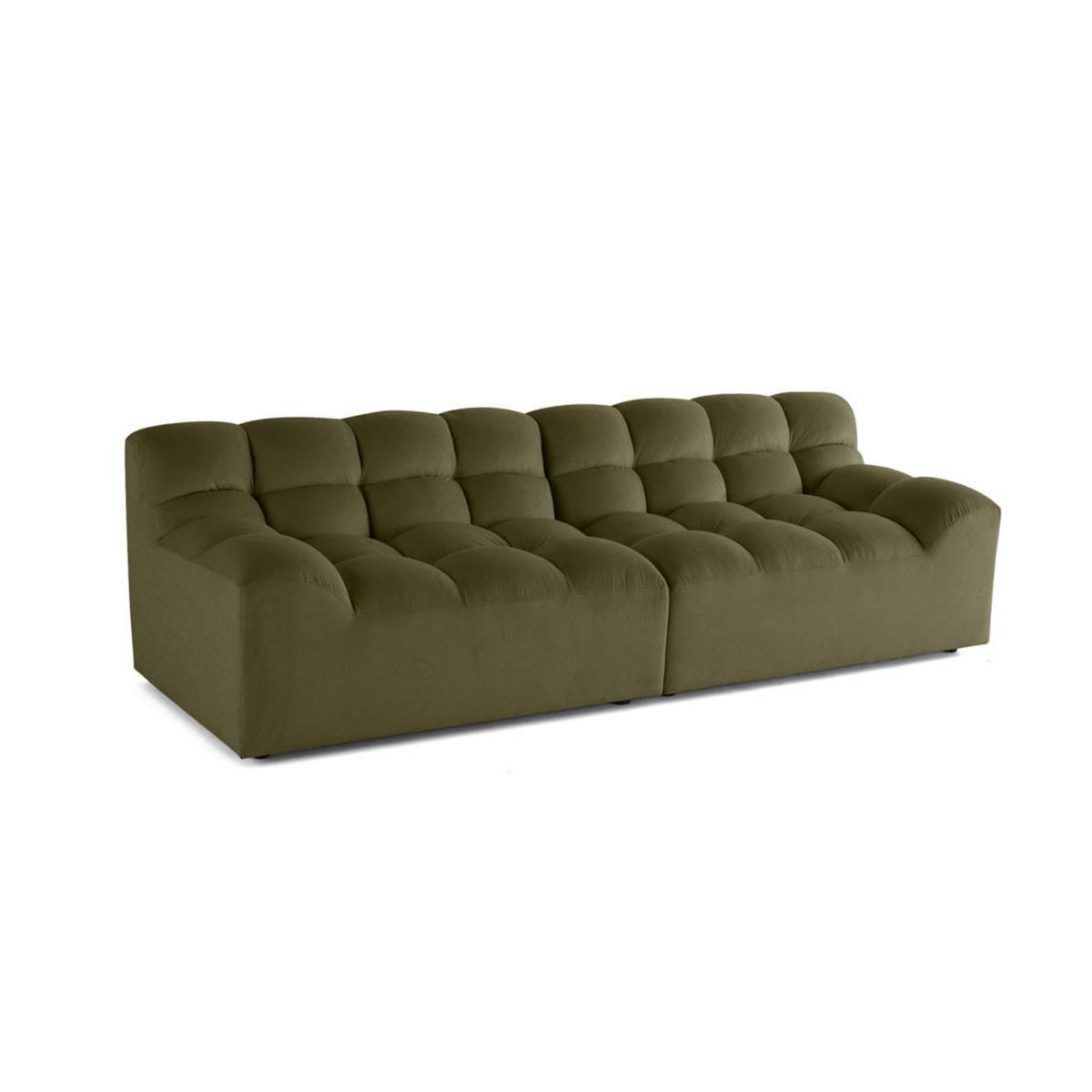 LISA DESIGN Napoli - canapé droit 4 places - en velours