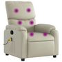 Voir la diapositive 2 : VIDAXL Fauteuil inclinable de massage Creme Similicuir