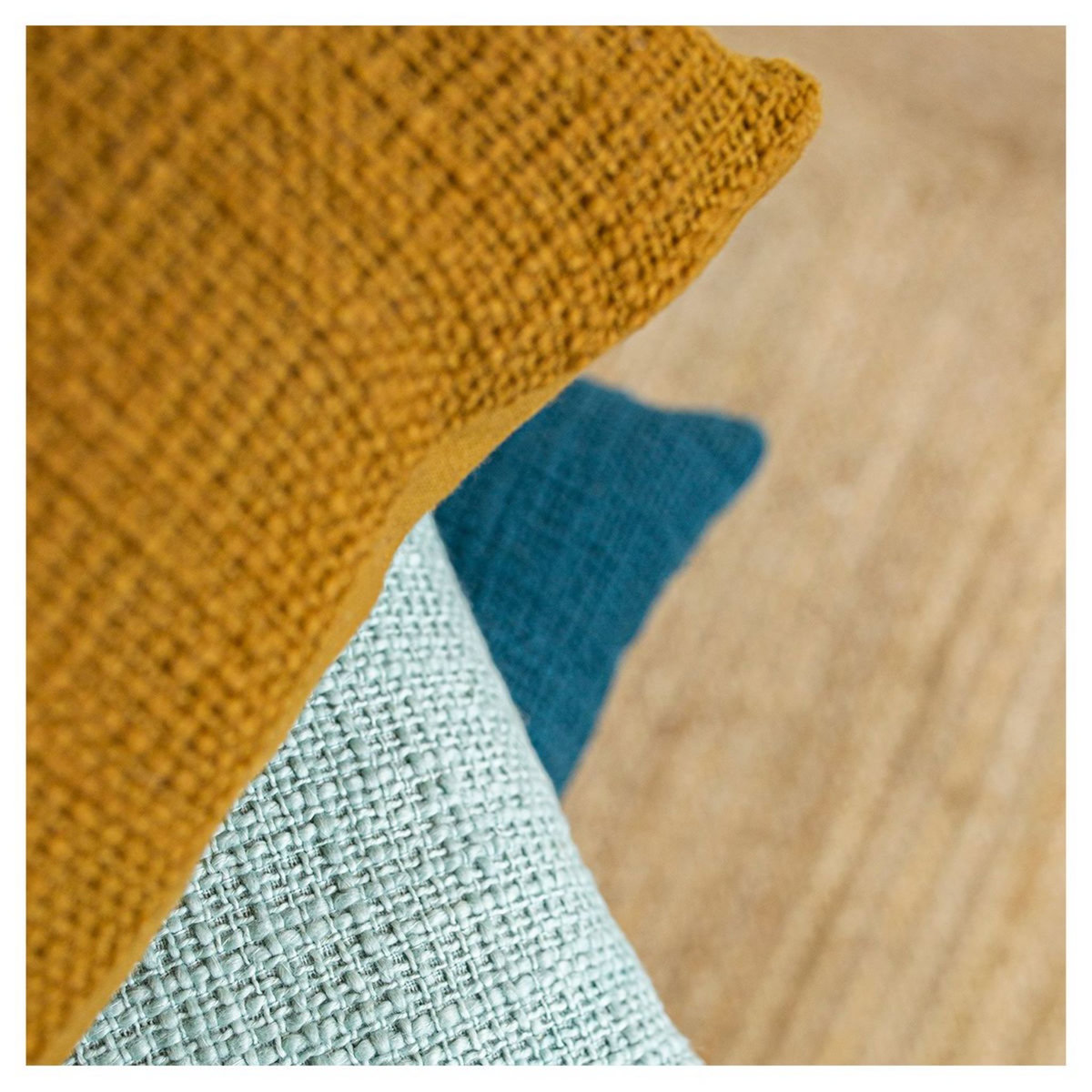 TODAY Coussin déco uni déhoussable en Coton KERALA 