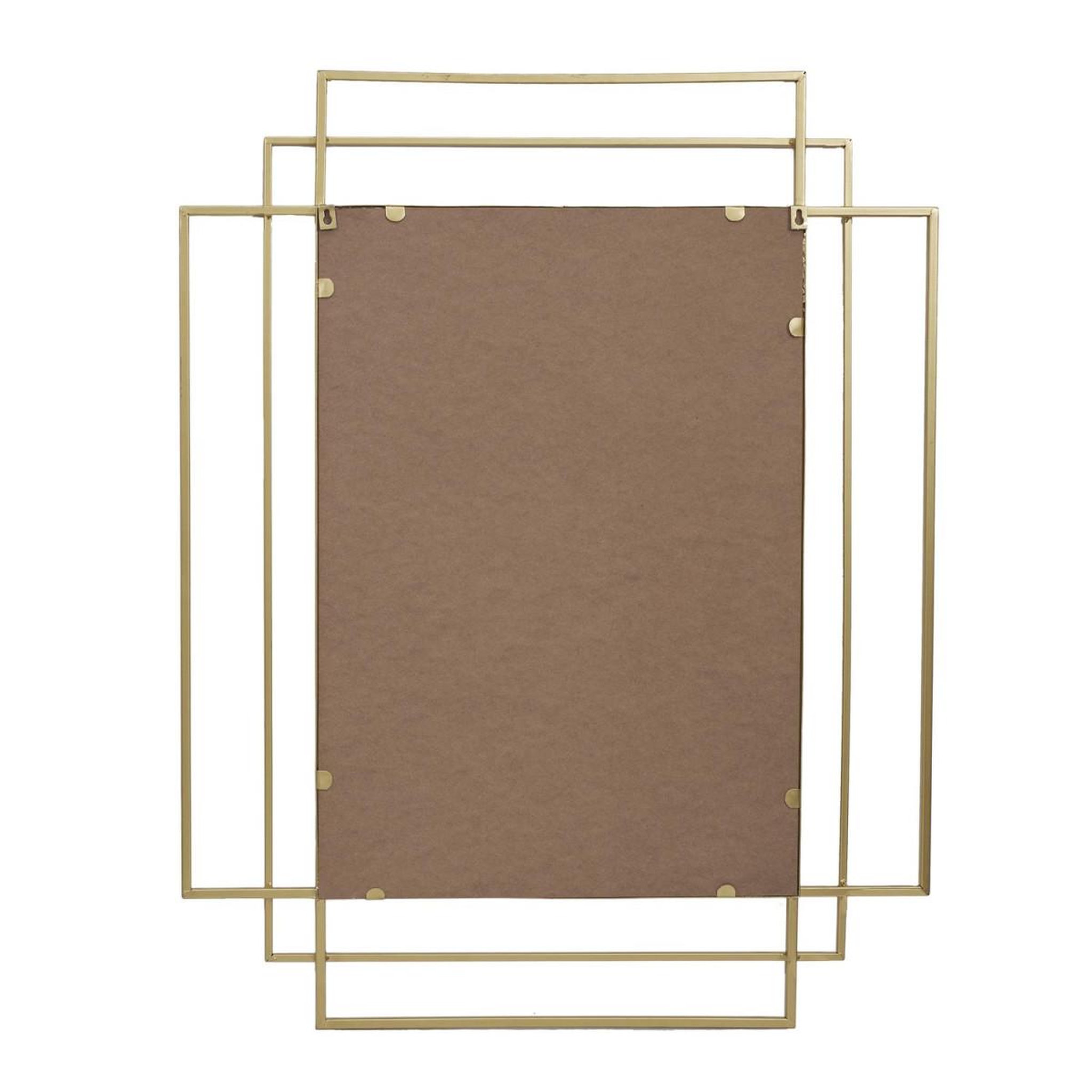 Voir la diapositive 2 : The Home Deco Factory Miroir Design en Métal  Art Déco  93cm Or