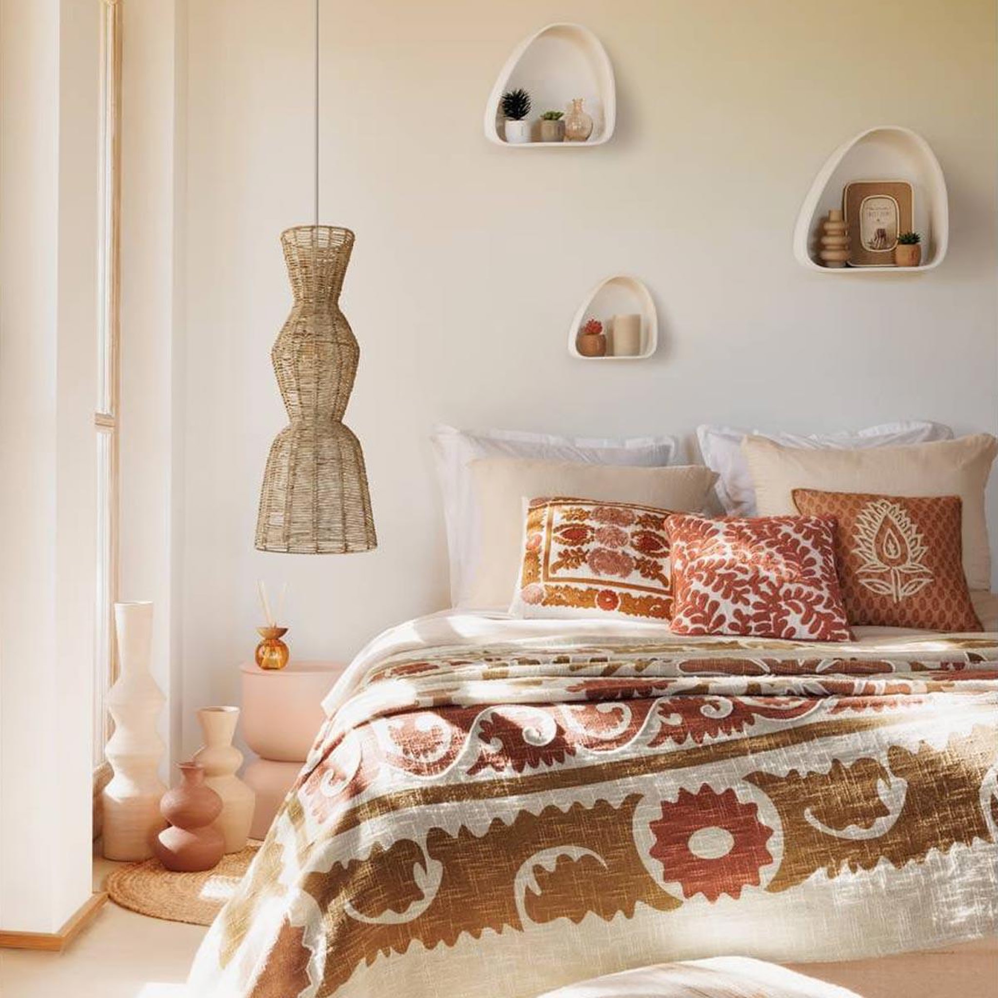 Voir la diapositive 3 : ATMOSPHERA Housse de coussin déco  sienna  30x50cm terracotta