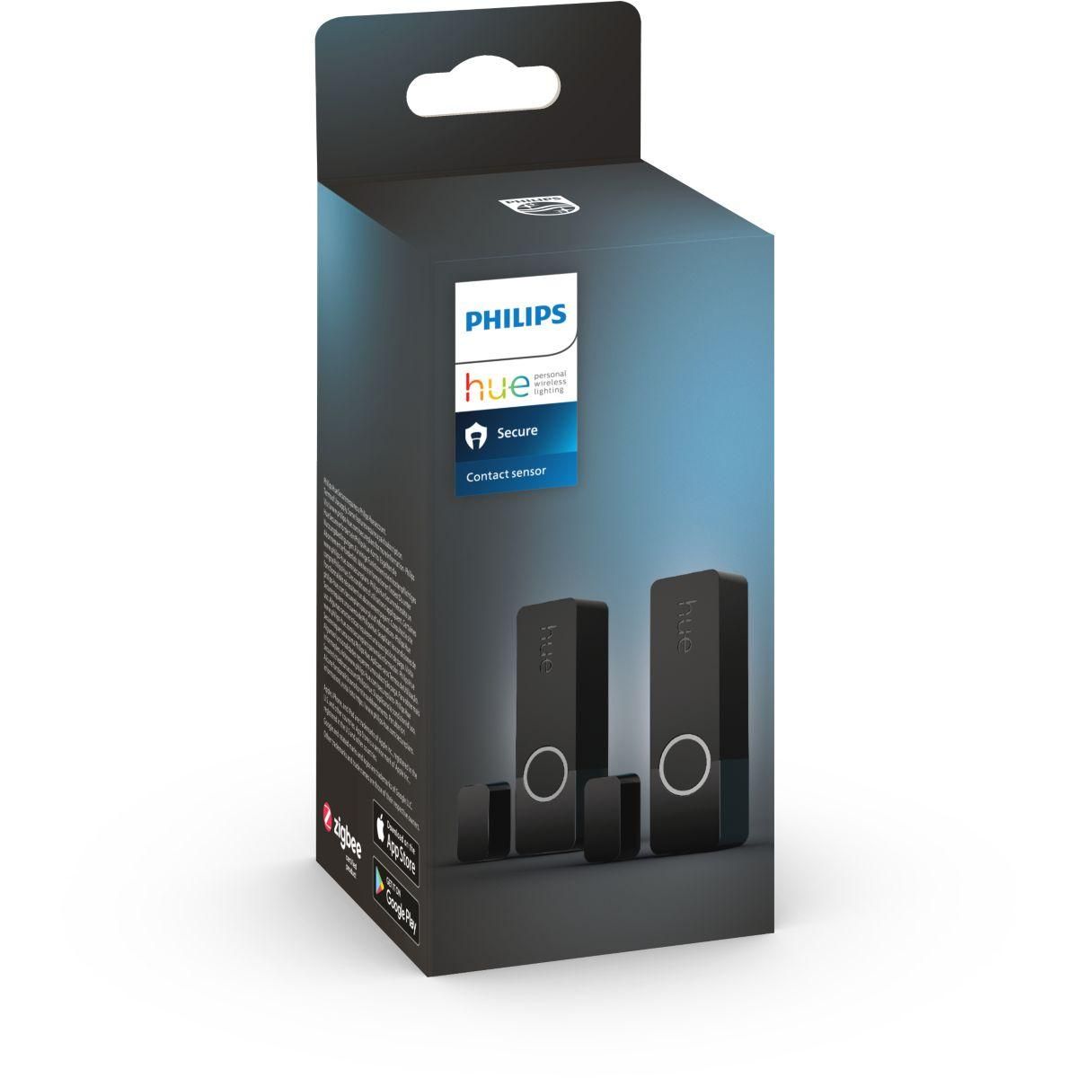 Philips Détecteur d'ouverture HUE Secure pack de 2 - Noir