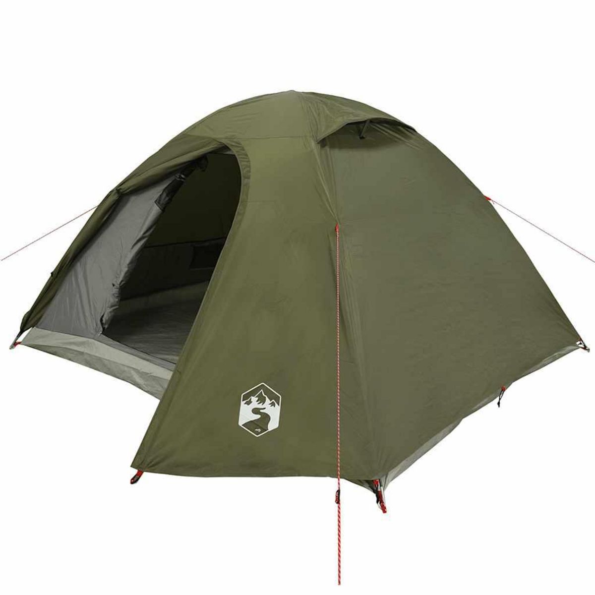 VIDAXL Tente de camping a dome 4 personnes vert olive impermeable
