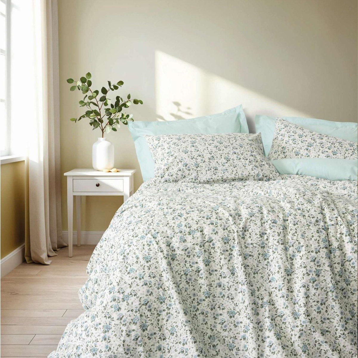 Home collection Parure housse de couette avec taie(s) 100 % coton Nola