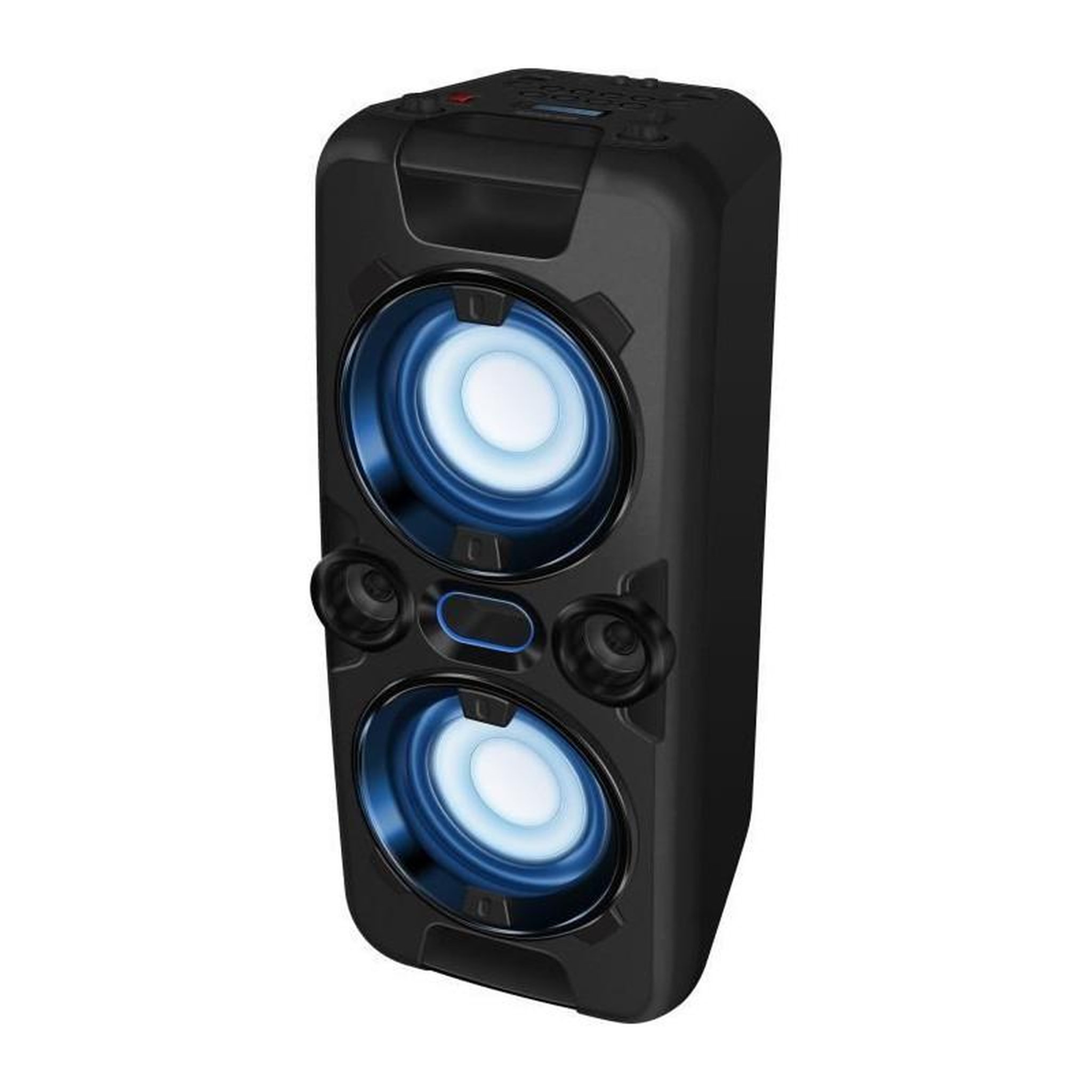Voir la diapositive 1 : SENCO Enceinte audio sans fil - SENCOR - SSS 3800 - 60 W - 30 radios FM - Bluetooth - Lumieres LED clignotantes - Noir