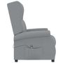 Voir la diapositive 5 : VIDAXL Fauteuil inclinable electrique a oreilles gris clair tissu