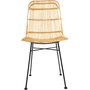 Voir la diapositive 2 : TOILINUX Lot de 4 Chaises en rotin Kubu - Beige