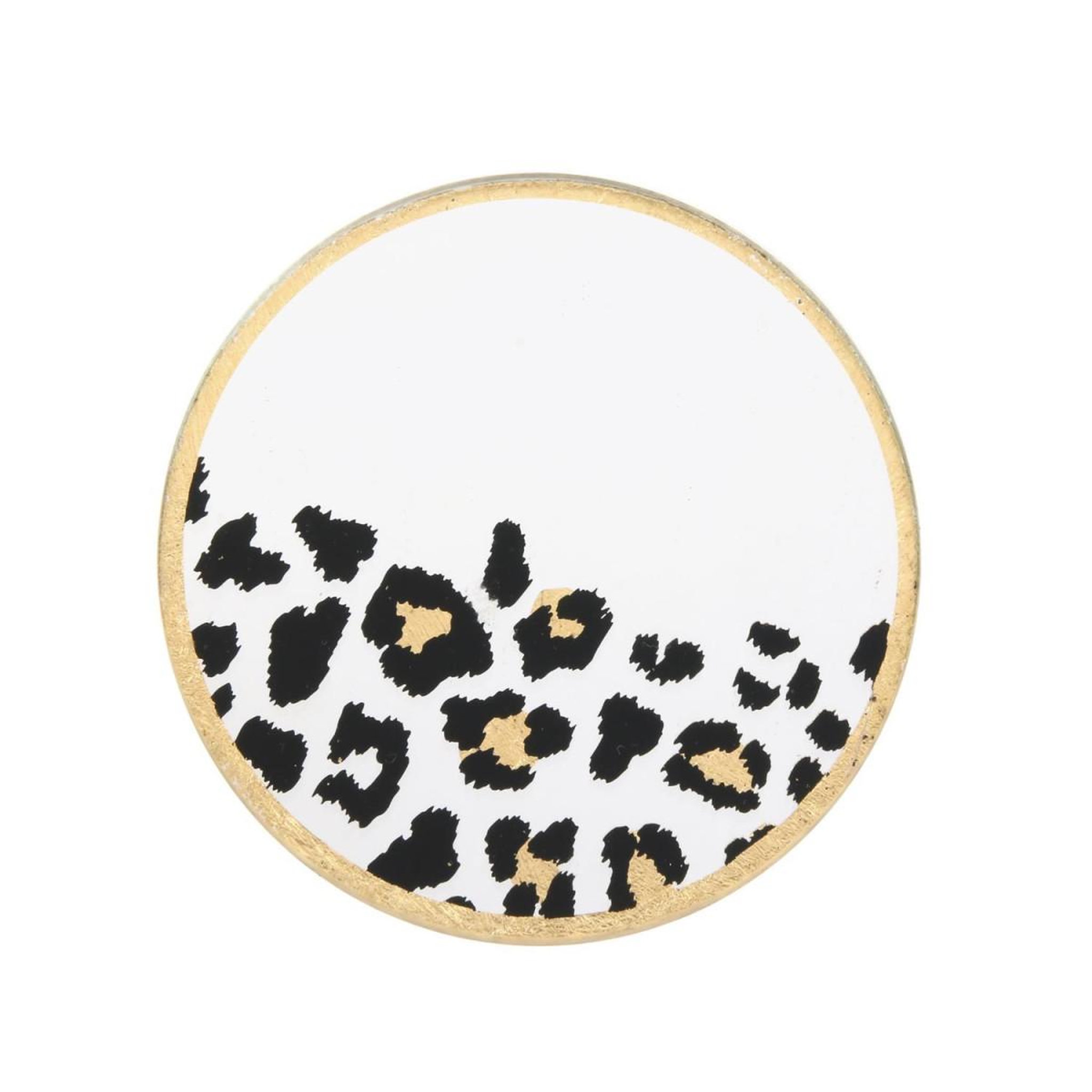Voir la diapositive 4 : The Home Deco Factory Lot de 4 dessous de verre  natural wild  10cm or