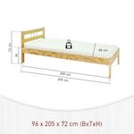 INTERLINK Lit simple JANA 90x200