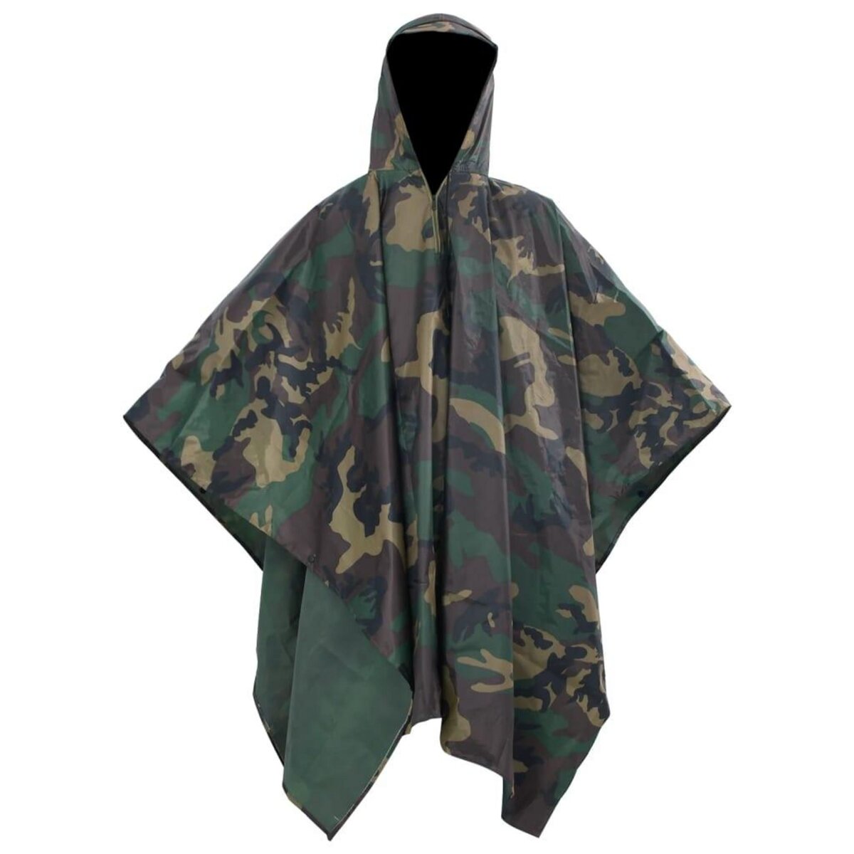 VIDAXL Poncho de pluie impermeable pour camping/randonnee Camouflage