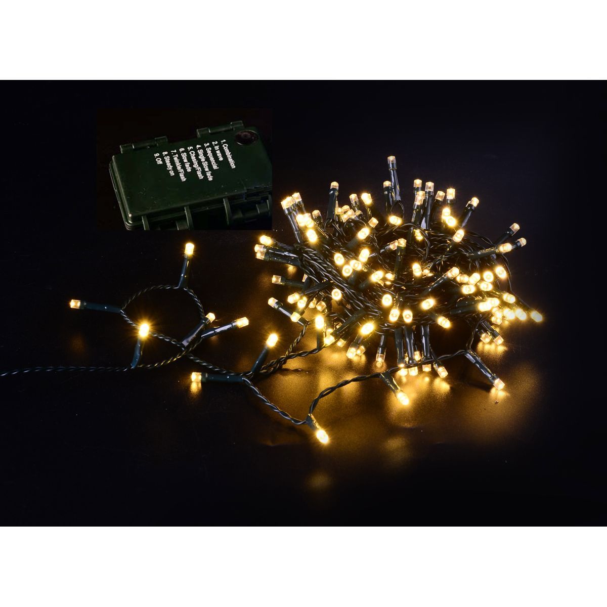 ACTUEL Guirlande extérieure 100 led avec minuteur - 7,92 m