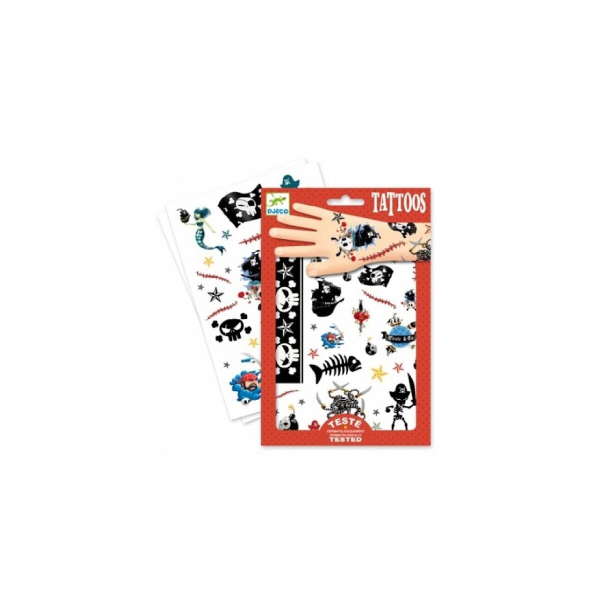 Djeco Tatouages Pirates en 2 planchettes