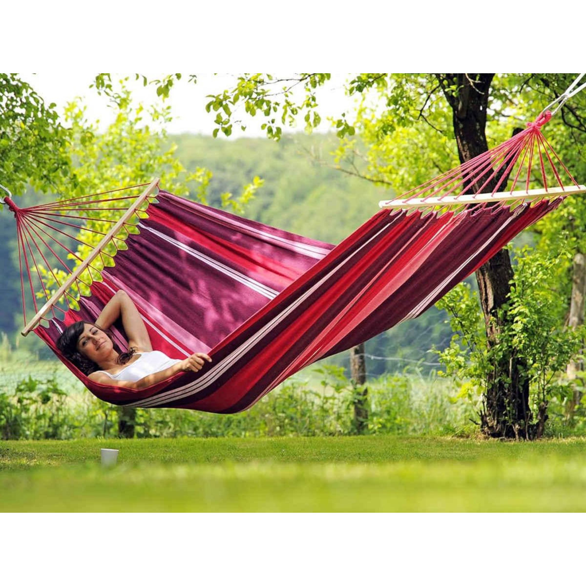 Amazonas Hamac 1 place Samba violet en polycoton - Amazonas