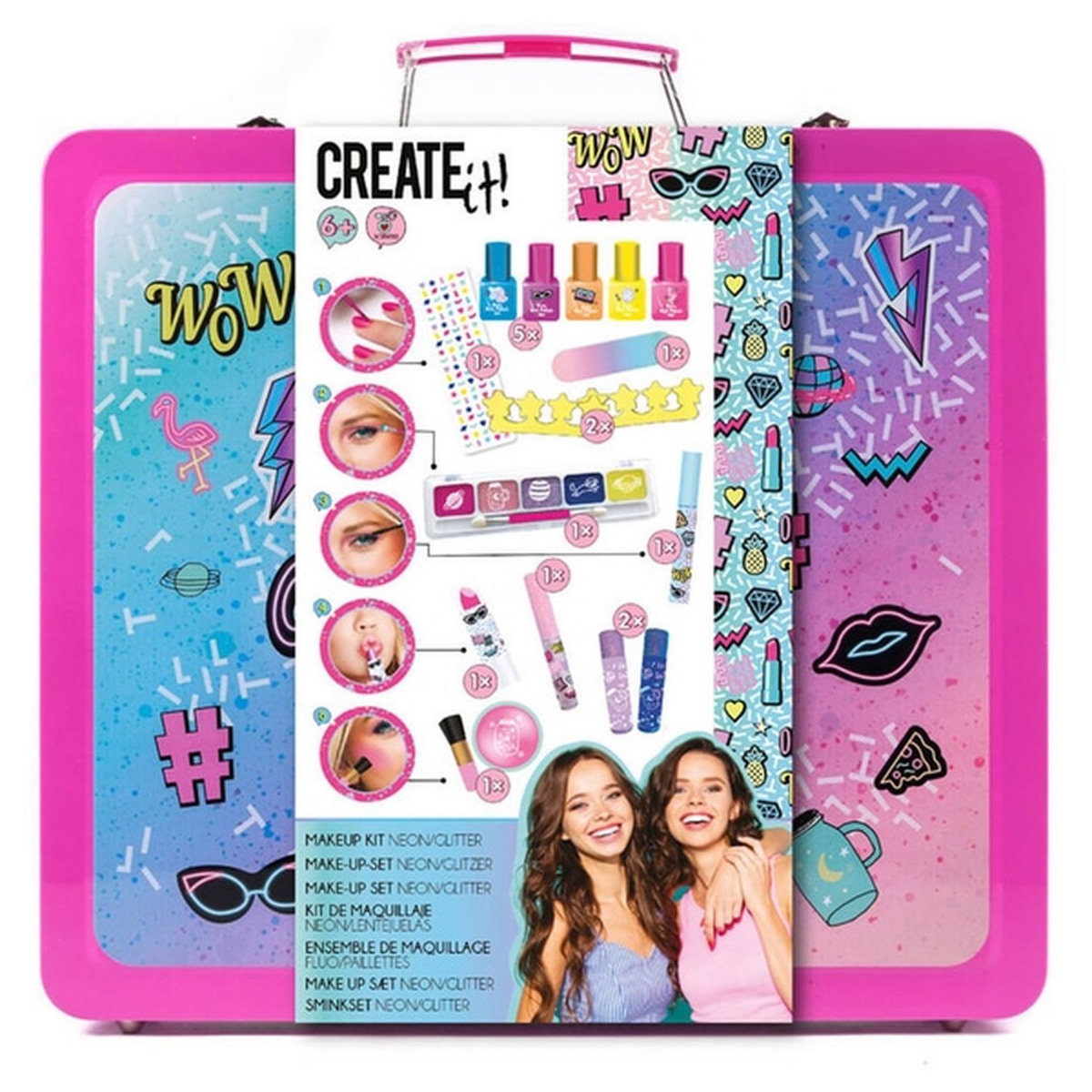 Maquillage - Valisette maquillage 115 pièces Néon