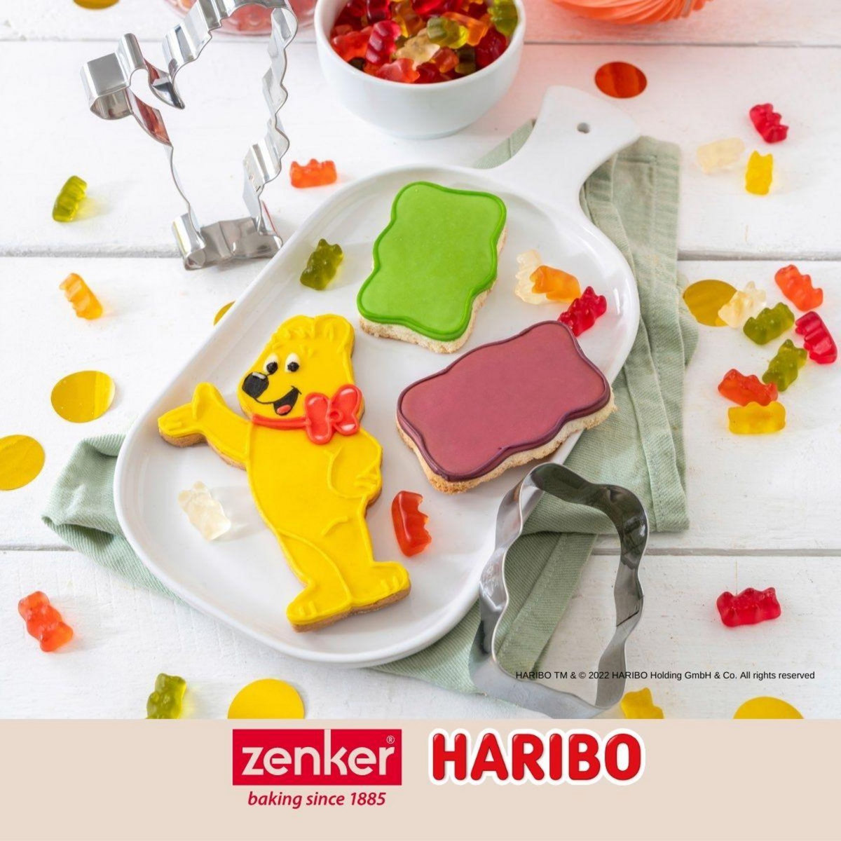 ZENKER Lot de 2 emporte-pièces nounours Zenker par Haribo