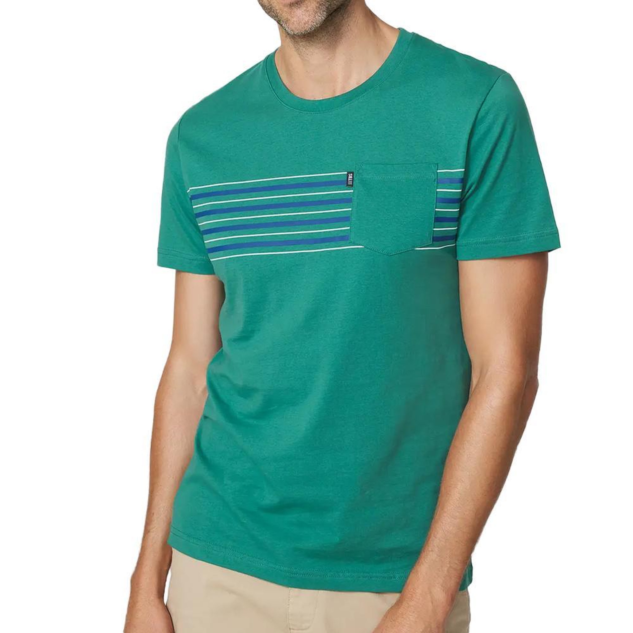 TBS T-Shirt Vert Homme TBS Recif. Coloris disponibles : Vert