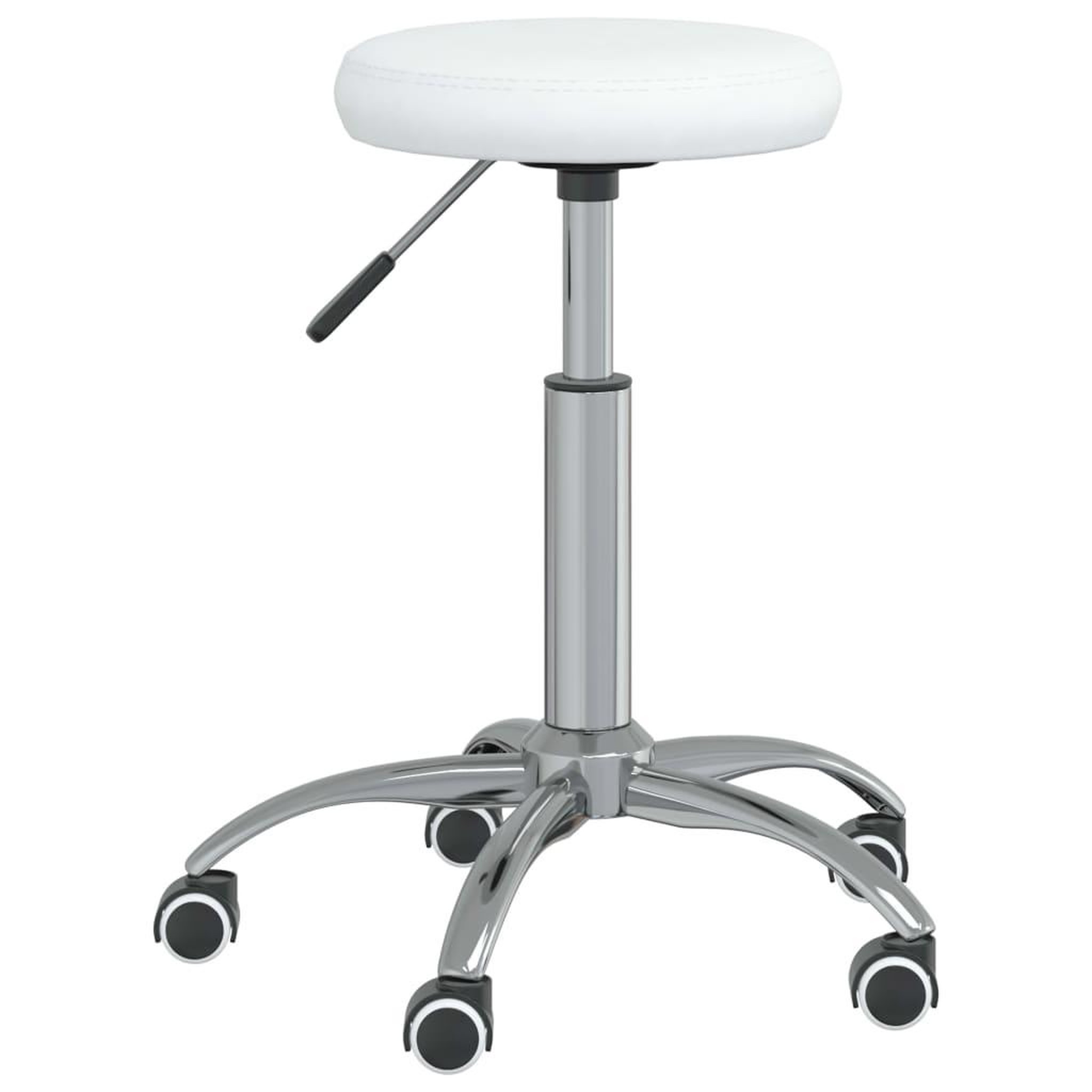VIDAXL Chaise de salle a manger Blanc Similicuir