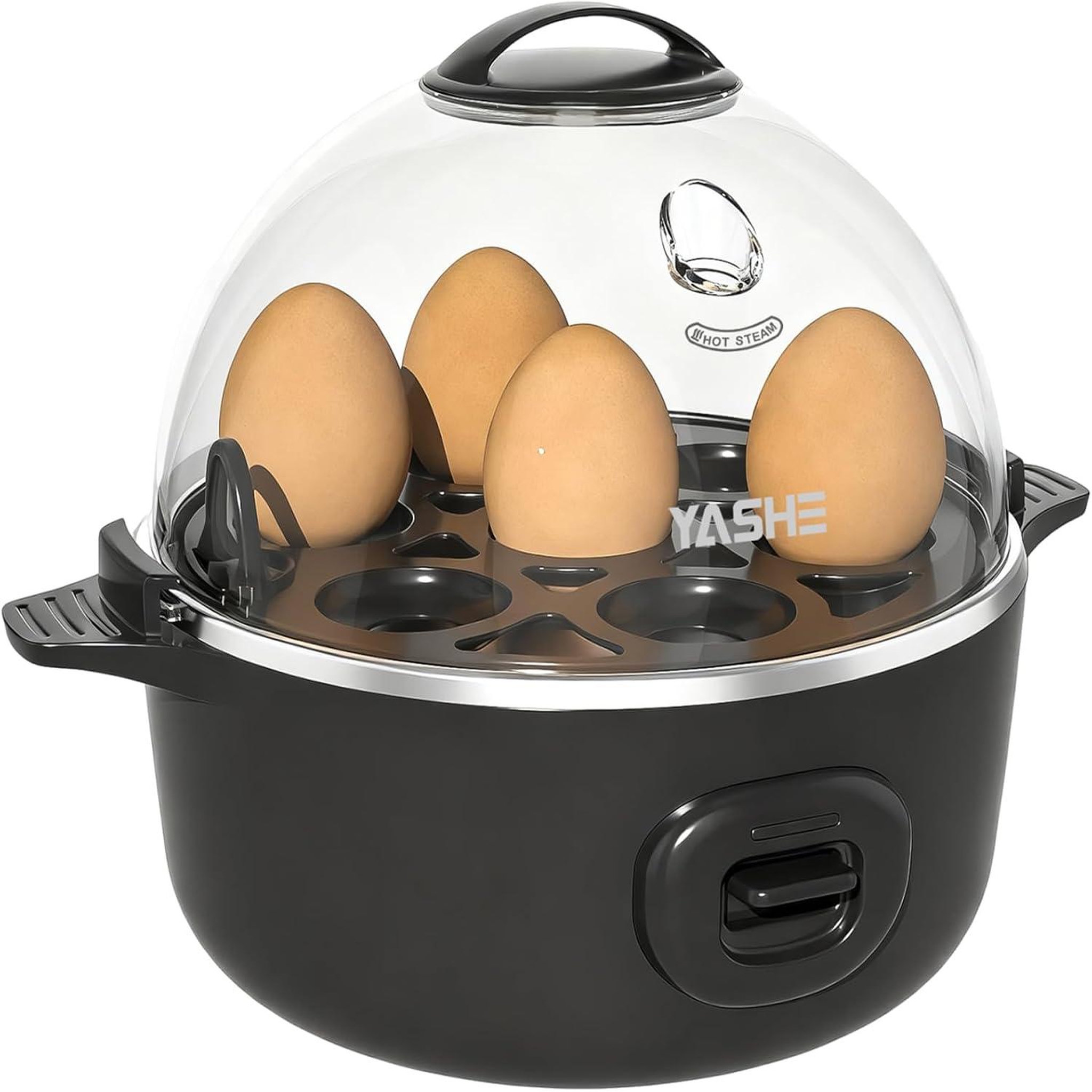YASHE Cuiseur à œufs, 7 œufs, pocheuse et plateau omelette
