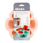 Voir la diapositive 3 : BEABA Moules de congélation en silicone - 6 x 150 ml rose