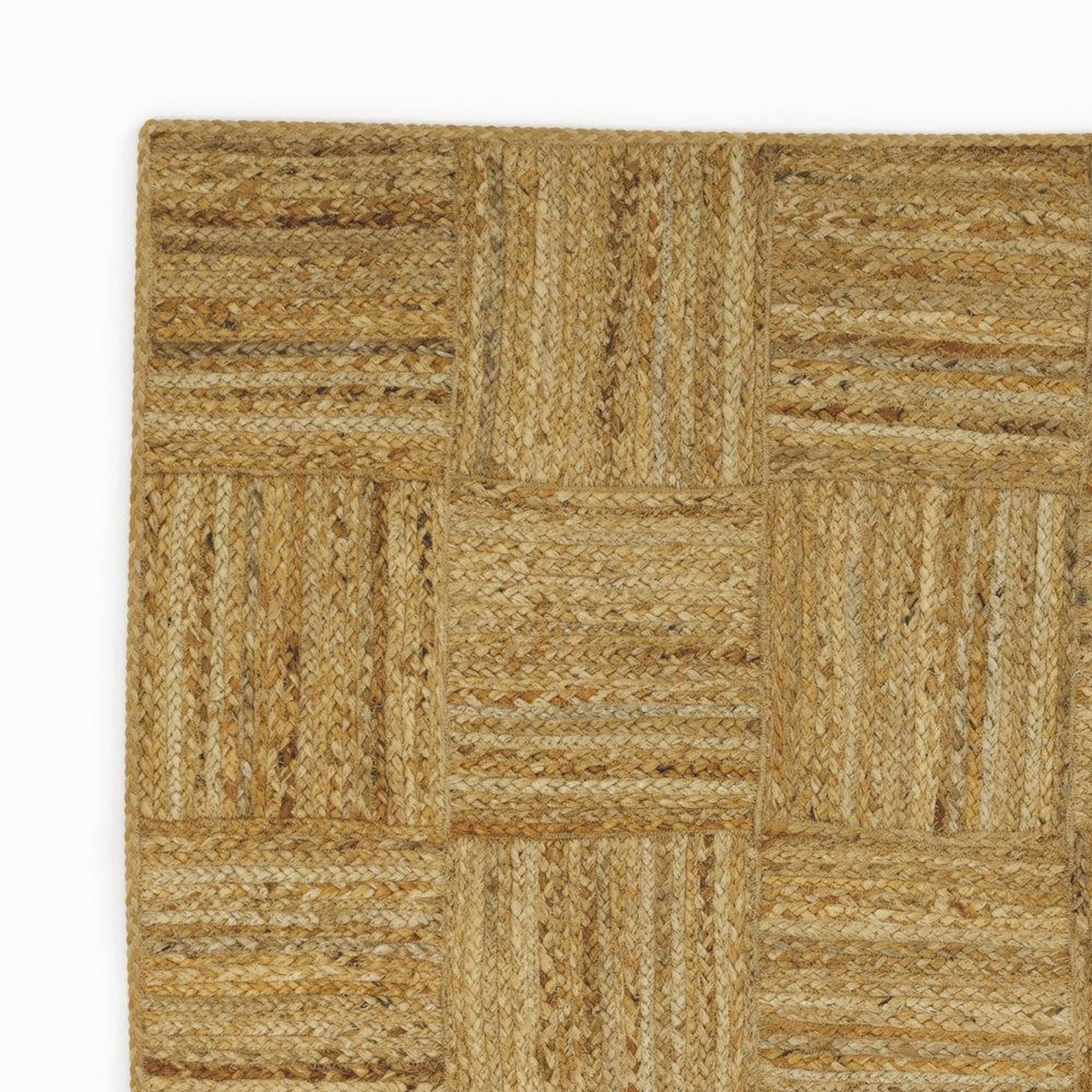 Voir la diapositive 6 : MAISON PAVANE Tapis rectangulaire en jute 120 x 150 cm-kara