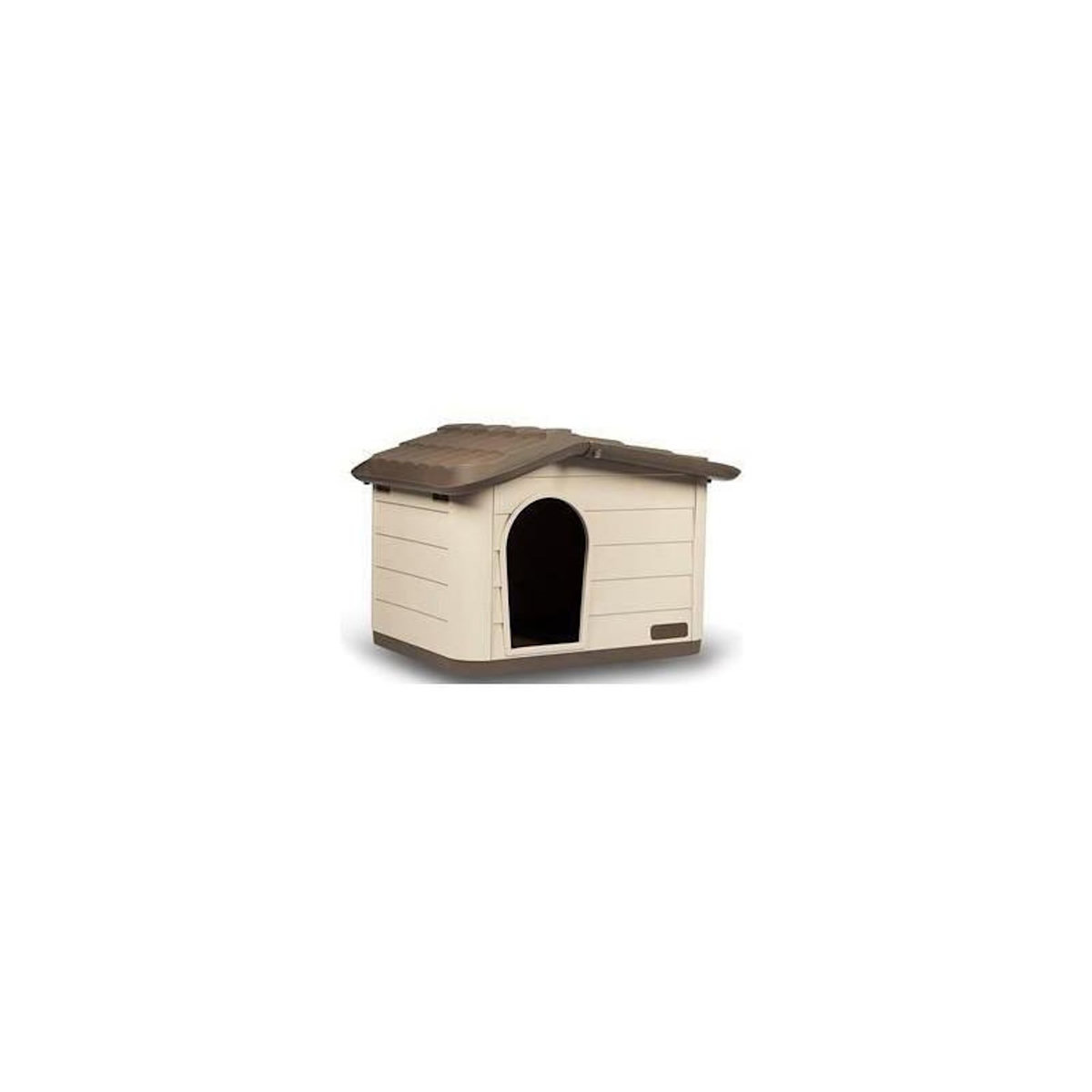 KERBL KERBL Maison extérieure pour chats - 60 x 51 x 41 cm -Mocca et marron- Plastique