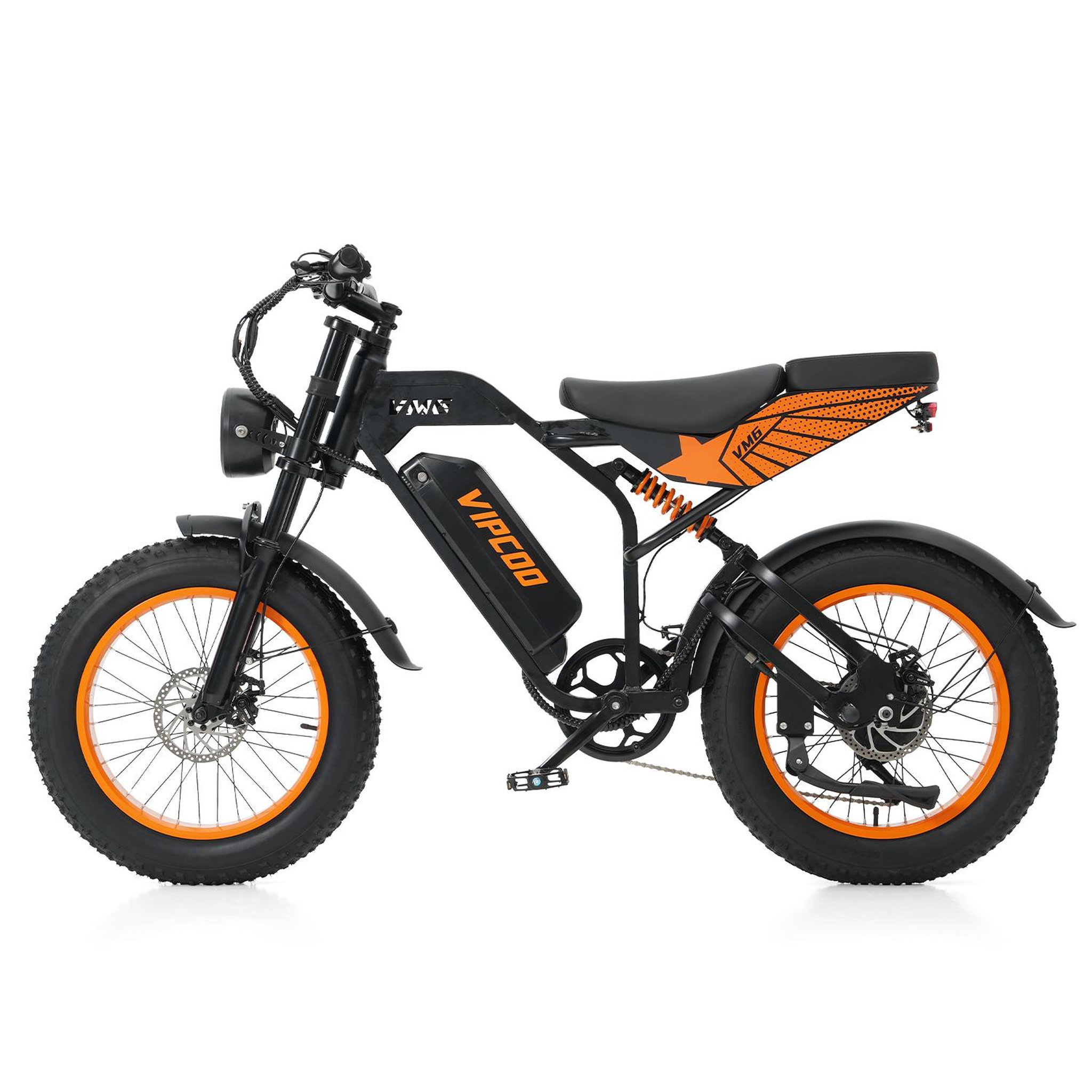 Voir la diapositive 3 : VIPCOO Vélo électrique VIPCOO VM6, batterie 48V 18,2Ah, Fatbike 20