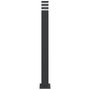 Voir la diapositive 4 : VIDAXL Lampadaires d'exterieur avec sortie 3 pcs noir 110 cm aluminium