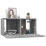 Voir la diapositive 4 : VIDAXL Meubles TV muraux 4pcs Sonoma gris 60x30x30cm Bois d'ingenierie